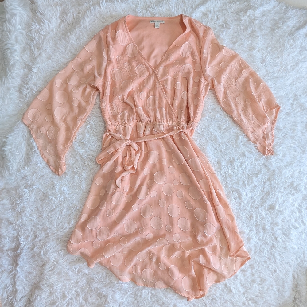 Cato Coral Asymmetrical Dress